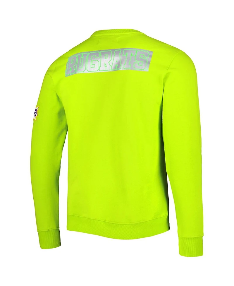 Men's and Women's Freeze Max Neon Green Rugrats Chuckie Runaway Football Pullover Sweatshirt