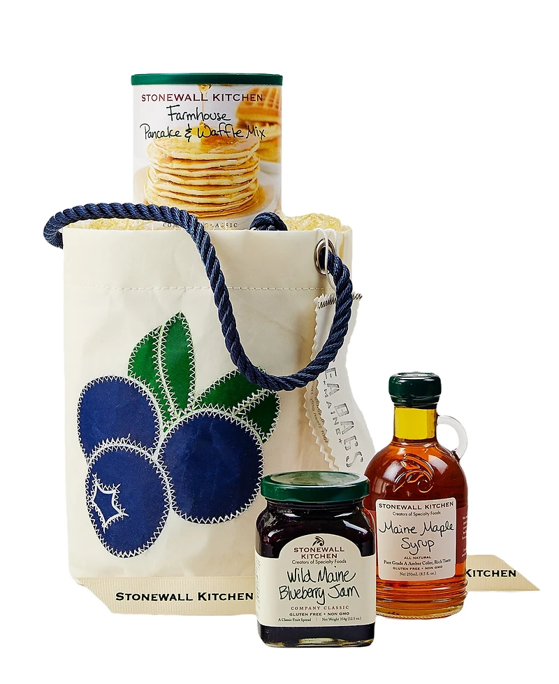 Stonewall Kitchen Blueberry Bucket Breakfast Gift, 4 Pieces