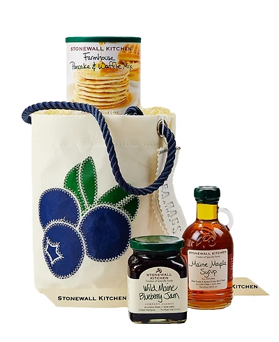Stonewall Kitchen Blueberry Bucket Breakfast Gift, 4 Pieces
