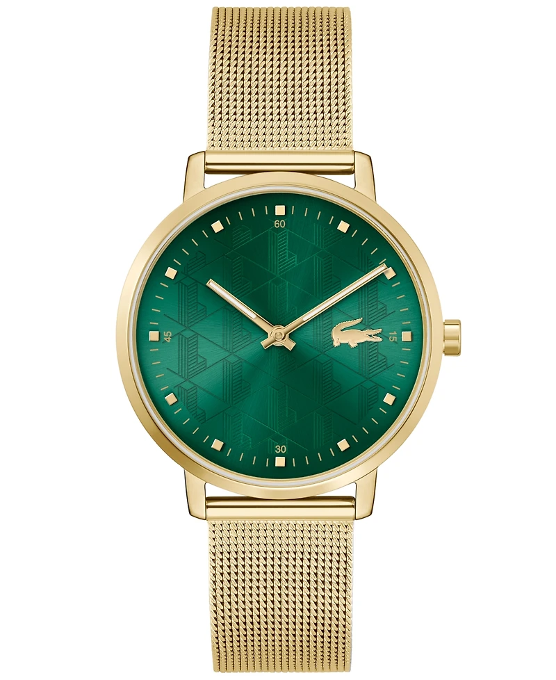 Lacoste Women's Crocorigin Quartz Gold-Tone Stainless Steel Bracelet Watch 35mm