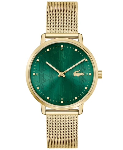 Lacoste Women's Crocorigin Quartz Gold-Tone Stainless Steel Bracelet Watch 35mm