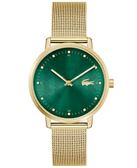 Lacoste Women's Crocorigin Quartz Gold-Tone Stainless Steel Bracelet Watch 35mm