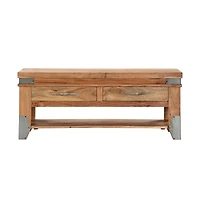 Coffee Table 43.3"x20.5"x17.7" Solid Acacia Wood