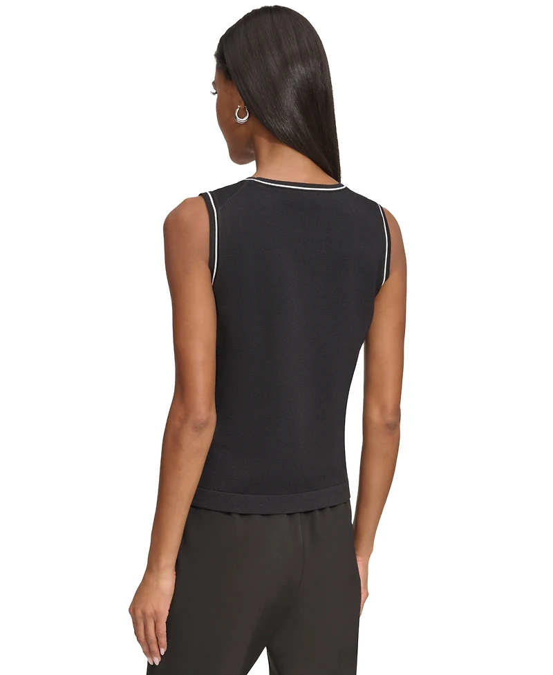 Karl Lagerfeld Paris Women's Knit Tank Top