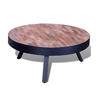Coffee Table Round Reclaimed Teak Wood