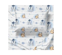 Saturday Park Star Wars Droids 100% Organic Cotton Queen Sheet Set