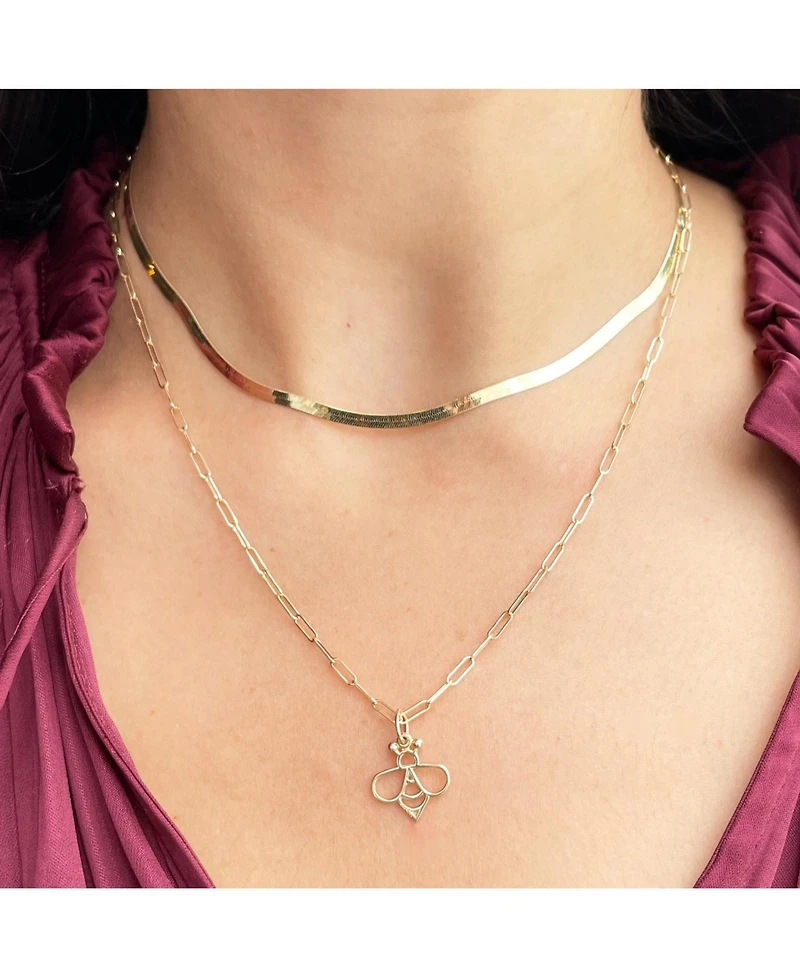 The Lovery Mini Gold Bee Charm 14K Gold