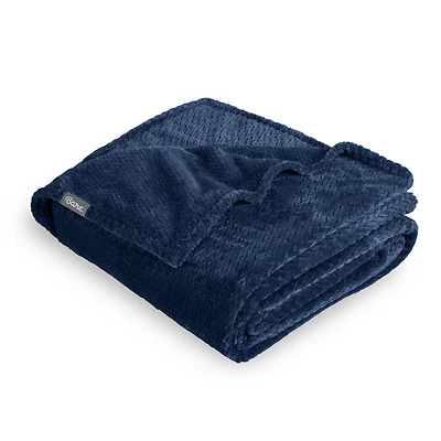 Bare Home Textured Micro plush Fleece Full/Queen Blanket