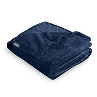 Bare Home Textured Micro plush Fleece Full/Queen Blanket