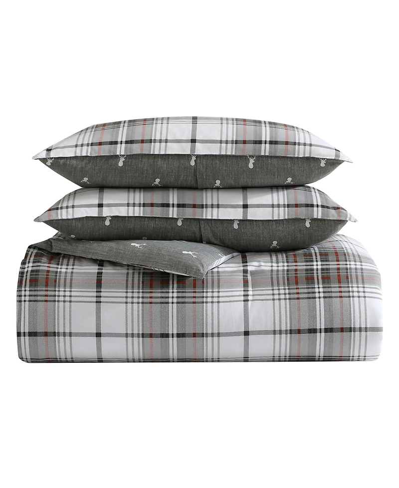 Eddie Bauer Alder Plaid 3-Pc. Comforter Set, King