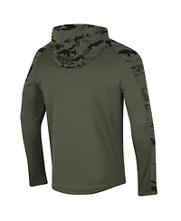 Men's Under Armour Olive Auburn Tigers Freedom Quarter-Zip Pullover Hoodie