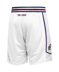 Men's adidas White Kansas Jayhawks Swingman Replica Basketball Shorts