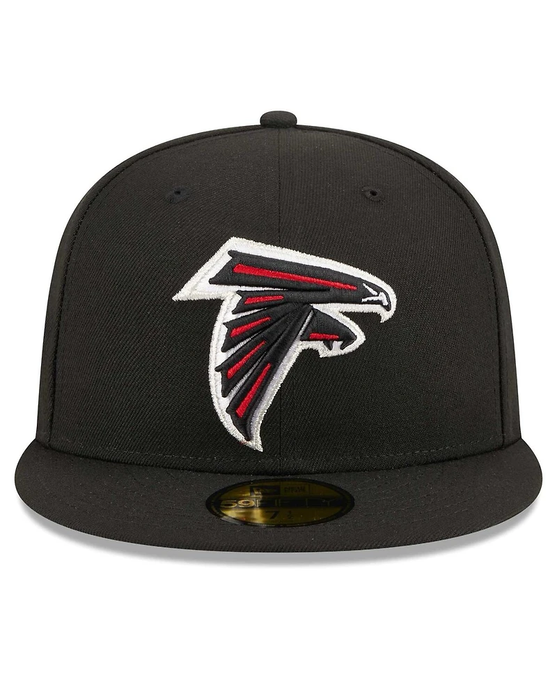 Men's New Era Black Atlanta Falcons Main Patch 59FIFTY Fitted Hat