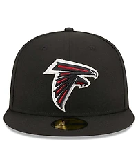 Men's New Era Black Atlanta Falcons Main Patch 59FIFTY Fitted Hat
