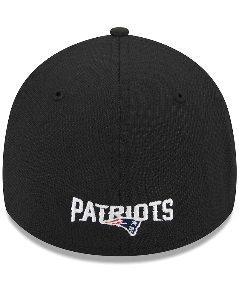 Men's New Era Black England Patriots Main 39THIRTY Flex Hat