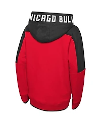 Preschool Boys and Girls Red Chicago Bulls Post-Up Full-Zip Hoodie