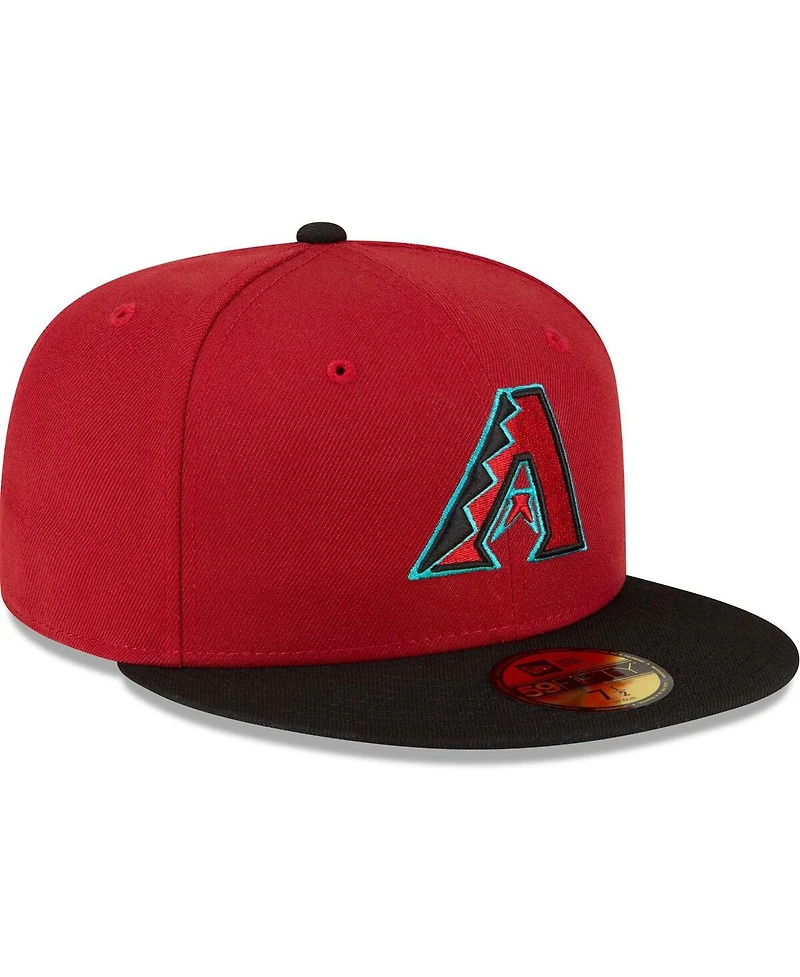 Men's New Era Red, Black Arizona Diamondbacks Home Authentic Collection On-Field 59FIFTY Fitted Hat