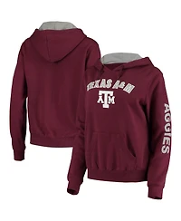 Women's Colosseum Maroon Texas A&M Aggies Loud and Proud Pullover Hoodie