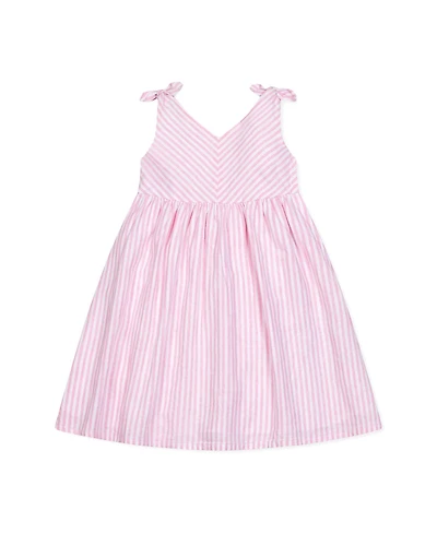 Hope & Henry Toddler Girls Sleeveless Bow Shoulder Swing Dress