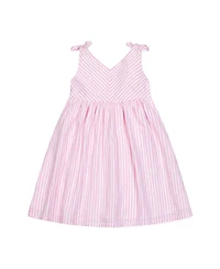 Hope & Henry Toddler Girls Sleeveless Bow Shoulder Swing Dress