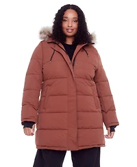 Women's Plus Size - Aulavik Plus | Mid-Length Hooded Parka Coat