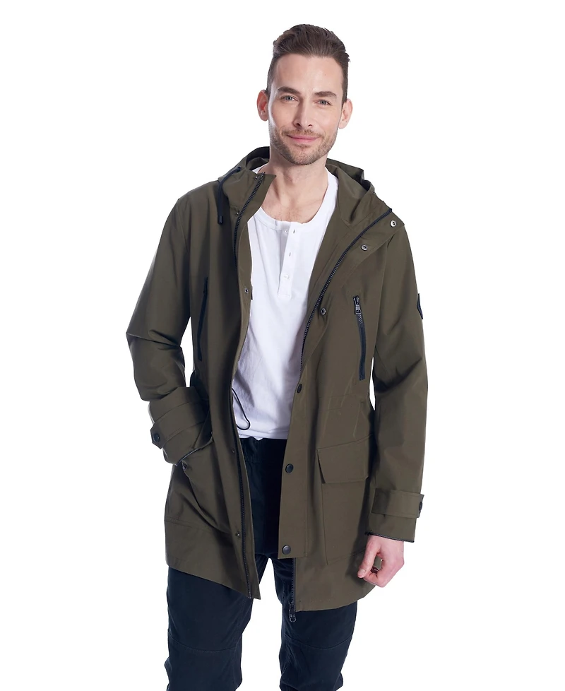 Men'S - Banks | Raincoat Weather Resistant Storm With Drawstring Hood
