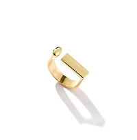 Sohi Women's Gold Minimal Bar Ring