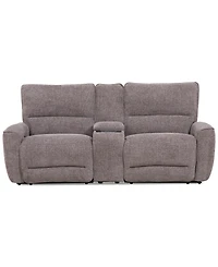 Closeout! Deklyn 89" 3-Pc. Zero Gravity Fabric Sofa with 2 Power Recliners & 1 Console, Created for Macy's
