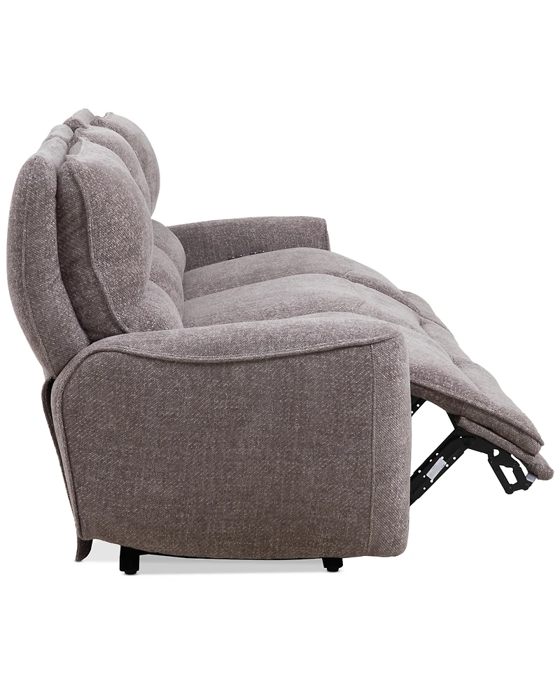 Closeout! Deklyn 106" 3-Pc. Zero Gravity Fabric Sofa with 3 Power Recliners, Created for Macy's