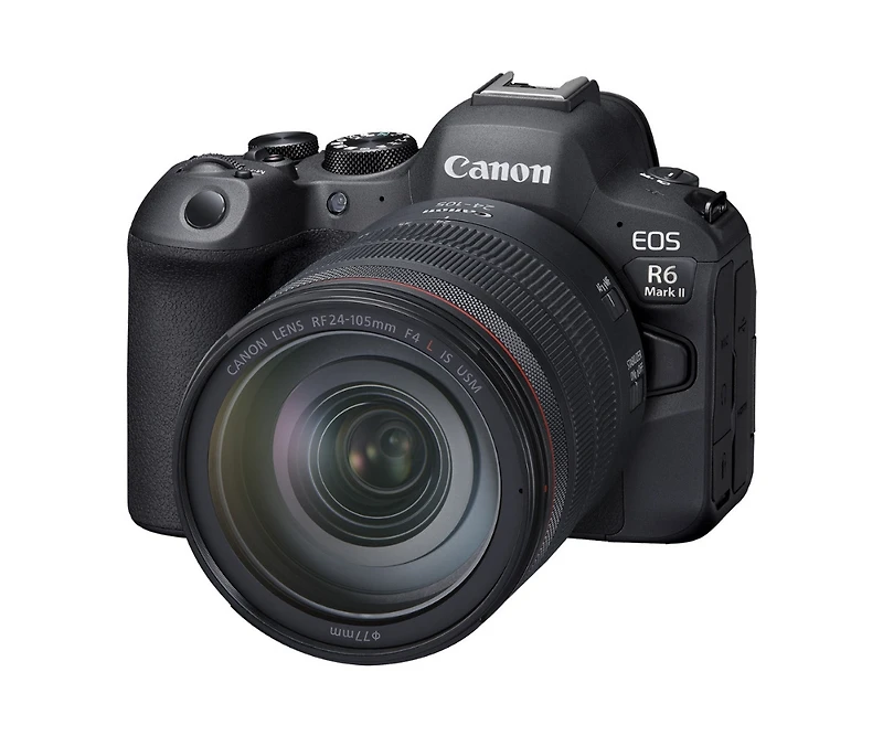 Canon Eos R6 Mark Ii Mirrorless Camera with Rf 24-105mm f/4 L Is Usm Lens, Black