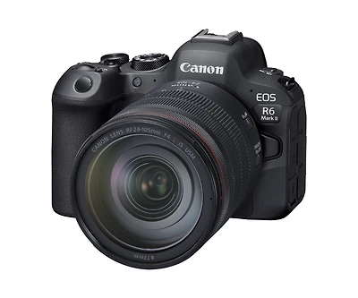 Canon Eos R6 Mark Ii Mirrorless Camera with Rf 24-105mm f/4 L Is Usm Lens, Black