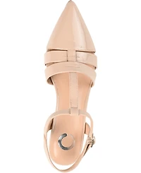 Journee Collection Women's Jazlynn T Strap Kitten Heel Dress Pumps