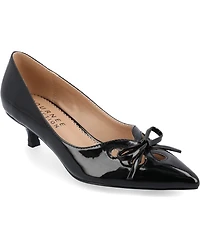 Journee Collection Women's Lutana Wide Width Pointed Toe Kitten Heel Pumps