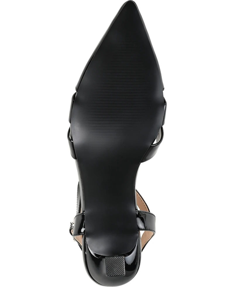 Journee Collection Women's Jazlynn T Strap Kitten Heel Dress Pumps