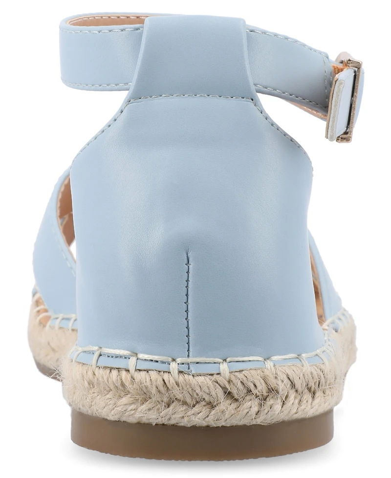 Journee Collection Women's Lyddia Espadrille Flat Sandals