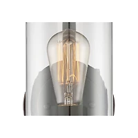 Eagleton Rustic Farmhouse Industrial Wall Light Sconce Led Oiled Bronze Hardwired 12" High Fixture Clear Glass Bedroom Bathroom Bedside Living Room Ho
