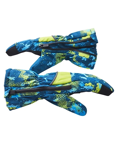 Toddler/Child Boys Kids Zipper Gloves