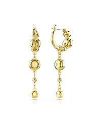 Swarovski Round Cut, White, Mixed Metal Finish Imber Drop Earrings