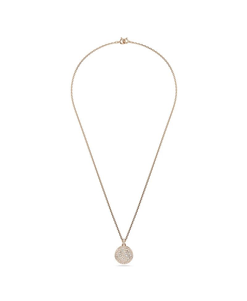 Swarovski White, Rhodium Plated or Rose-Gold Tone or Gold-Tone Meteora Layered Pendant Necklace