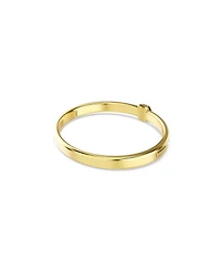 Swarovski Round Cut, White, Gold-Tone Numina Bangle Bracelet