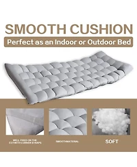 Folding Camping Cot with Removable Cotton Mattress for Office, Home and Beach, 450 lbs