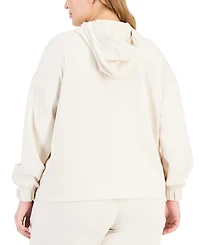 Id Ideology Plus Quarter Zip Hooded Sweatshirt, Created for Macy's