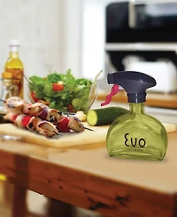 Evo Holds 6-ounces Glass Oil Sprayers, Non-Aerosol for Olive Oil, Cooking Oils, and Vinegars, Set of 2
