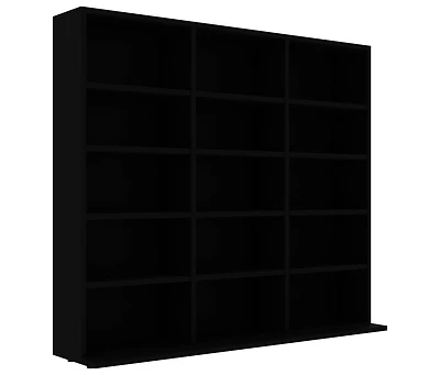 Cd Cabinet Black 40.2"x9.1"x35.2" Engineered Wood