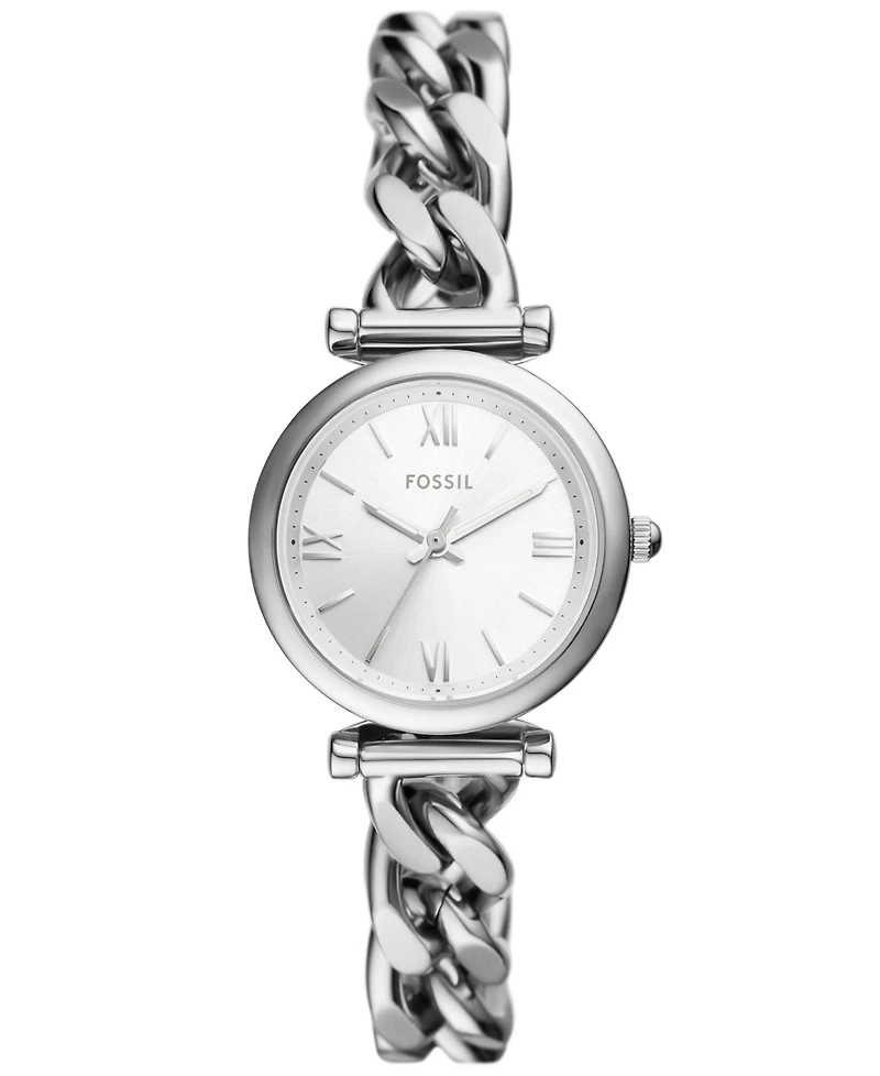Fossil Women's Carlie Three-Hand Gold-Tone Stainless Steel Watch 28mm
