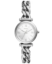 Fossil Women's Carlie Three-Hand Gold-Tone Stainless Steel Watch 28mm