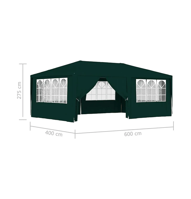 Professional Party Tent with Side Walls 13.1'x19.7' Green 0.3 oz/ft²