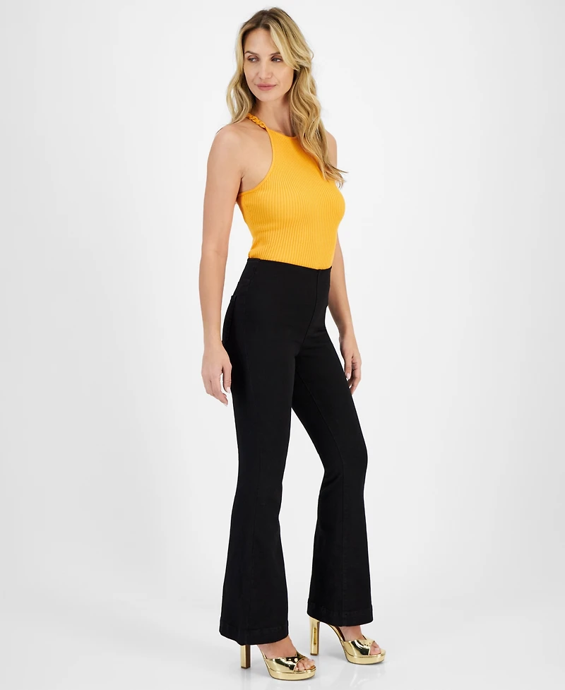 I.n.c. International Concepts Women's High-Rise Flared-Leg Jeans, Created for Macy's