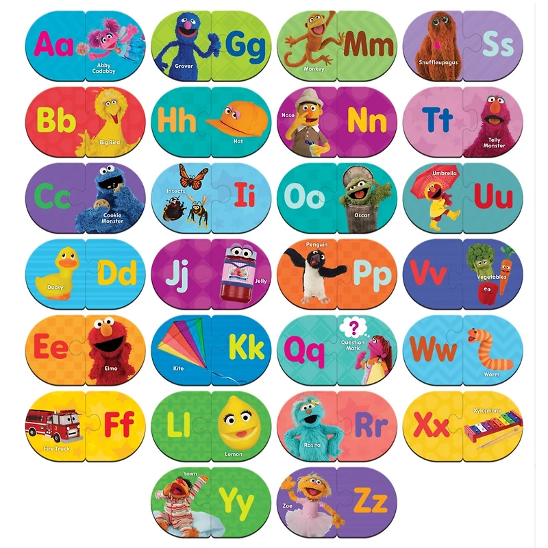 Masterpieces Sesame Street Alphabet Matching Kids and Family Puzzle Game