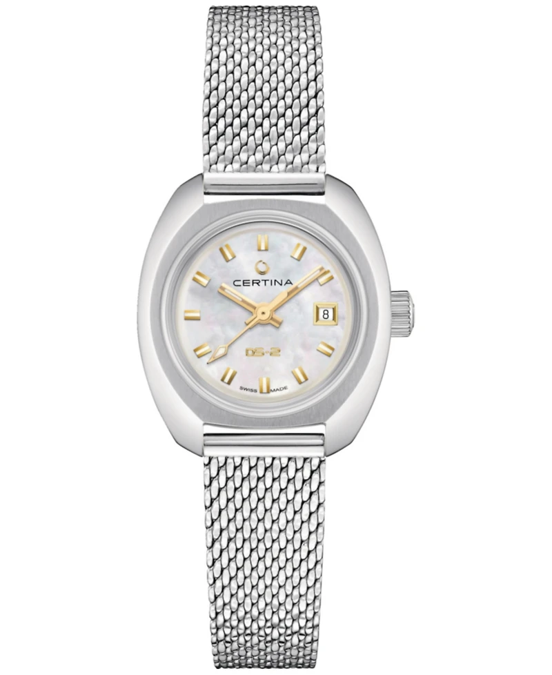Certina Women's Swiss Automatic Ds-2 Lady Stainless Steel Mesh Bracelet Watch 28mm